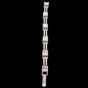 Vintage Silver Plated Link 7.5"‎ Bracelet